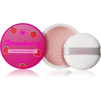 I Heart Revolution Milkshake Strawberry pudra pulbere matifianta - imagine 2